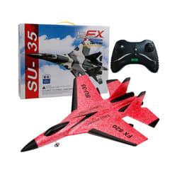 FX620 RC Plane Toy Cessna 150m Jet Su35 Electric Foam Flyer Remote Control Hawker Glider Airplane Model - 39cm red