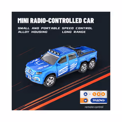 RC Cars 2.4G 5-Channel 1:64 Alloy Mini Remote Control SUV Drifts Electric Off-road Racing Buggy Vehicle - A-8801C blue