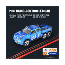 RC Cars 2.4G 5-Channel 1:64 Alloy Mini Remote Control SUV Drifts Electric Off-road Racing Buggy Vehicle - A-8801C blue
