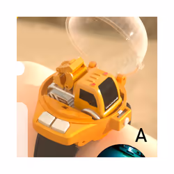 Remote Control Car C19 Wireless Watch Car Mini Alloy Racing Children Boys and Girls Electric Toy Car - C19 Excavator A