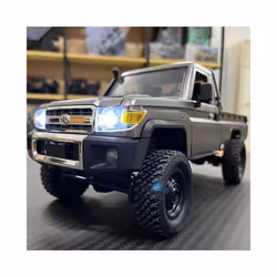 New MN82 Pro Retro Rc Car With LED Lights Full-scale Simulation 4WD LC79 Remote Control Pickup Truck - MN82 Yellow