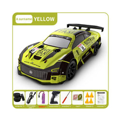 Q165 2.4G Drift Rc Car 4WD Drift Car 1:18 Toy Remote Control GTR Car RC Racing Car Toy for Children - Q165 Yellow 1B
