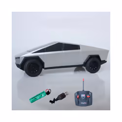 Children Remote Controlled Car Pickup Truck Toy Charging Four-way Race Car Drop Resistant Toy Car For - F110001 gray