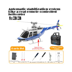 RC ERA C138 1:36 Remote Control Simulation RC Bell 206 Helicopter Altitude Hold 2.4g Genuine 6axis Gyro - RC C138PRO BLUE 1B