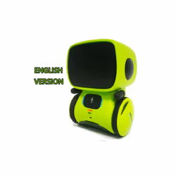 Toy Robot Voice Control Interactive Robot Cute Toy Smart Robot for Kids Dance Voice Command Touch Control - English Green
