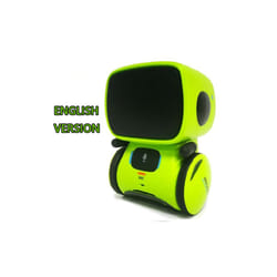 Toy Robot Voice Control Interactive Robot Cute Toy Smart Robot for Kids Dance Voice Command Touch Control - English Green