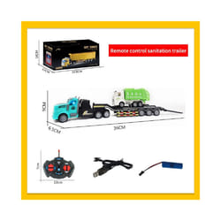 Remote Control Toy Car Semi-Trailer Heavy Truck Container Trailer Simulation Model Wireless Remote Control - 15D00058