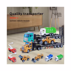 Remote Control Toy Car Semi-Trailer Heavy Truck Container Trailer Simulation Model Wireless Remote Control - 15D00058