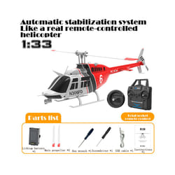 RC ERA C138 1:36 Remote Control Simulation RC Bell 206 Helicopter Altitude Hold 2.4g Genuine 6axis Gyro - RC C138ZC RED 1B