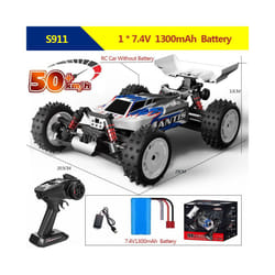 S911PRO 1:16 4WD RC Car Remote Control Cars High Speed Drift Brushless Monster Truck For Kids VS Wltoys - S911 50KM