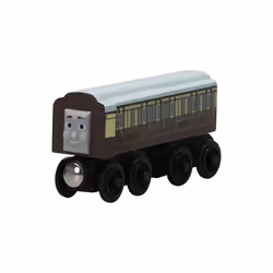 Thomas and Friends Wooden Pocket Toy Train Model Toy Molley Gold Diesel Lady Toby Rail Train Toys For - 7