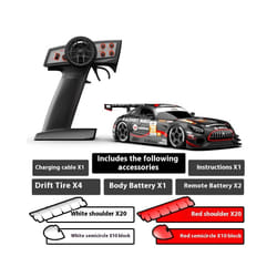Kamtom Drift Remote Control Car Rc Racing High-Speed Racing Adult Boy Toy Full Scale Children'S Competitive - Black  Road Shoulder
