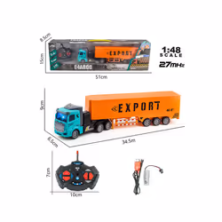 1/48 Rc Truck Heavy-Duty Toy Cars Trucks Remote Control Semi-Trailer Construction Electric Truck Big - Gift Box