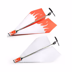 Airplane Rc Folding Paper Model DIY Motor Power Red Rc Plane Power Kids Boy Toy Diecast Airplane Model - Random Color 1PC