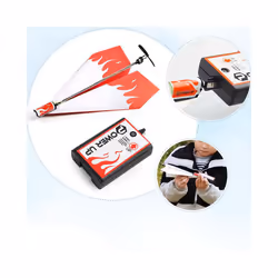Airplane Rc Folding Paper Model DIY Motor Power Red Rc Plane Power Kids Boy Toy Diecast Airplane Model - Random Color 1PC