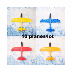 Foam Hand Throwing Airplanes Toy 37cm 48cm Flight Mode Glider Inertia Planes Model Aircraft Planes for - 48cm6pcs light-2