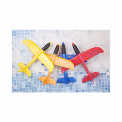 Foam Hand Throwing Airplanes Toy 37cm 48cm Flight Mode Glider Inertia Planes Model Aircraft Planes for - 48cm6pcs light-2