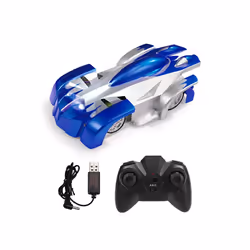 2.4G RC CAR Wall Climbing Car Remote Control Toys Climb Wall Ceiling Light Racing Model Electric Anti-gravity - black
