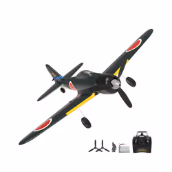 Zero RC Aircraft EPP 400mm Wingspan 2.4G 6-Axis Remote Control Airplane RC Plane 761-15 RTF Fighter - With 1 battery