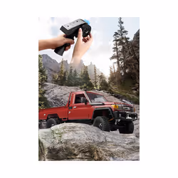 Newest MN82 RC CAR 1:12 Full Scale Pick Up Truck 2.4G 4WD Off-Road Crawler Car Controllable Headlights - MN82 Red