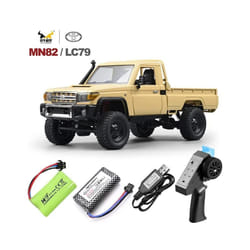 MN82 1:12 Full Scale MN Model RTR Version RC Car 2.4G 4WD 280 Motor Proportional Off-Road RC Remote - MN82 2B Rice white