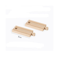 Wooden Railway Track Beech Wood Track Accessories Fit for All Kinds of Thomos Trains for Biro Wood Tracks - Wooden track 2pc A16
