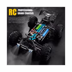 1:16 75KM/H or 50KM/H 4WD RC Car with LED Remote Control Cars High Speed Drift Monster Truck for Kids - 16102-Red-1B