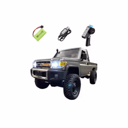 WPL MN82 C64-1 RC car araba 1/16 2.4G Full Scale 4WD Adults Climbing Car Off Road Vehicle C24 Pickup - MN82 Silvery