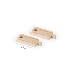 Wooden Railway Track Beech Wood Track Accessories Fit for All Kinds of Thomos Trains for Biro Wood Tracks - Wooden track 2pc A15