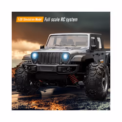 C8819 1: 20 Full Scale High Speed Remote Control RC Racing 4WD Climbing Remote Control Children Toy - C8819 grey