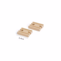 Wooden Railway Track Beech Wood Track Accessories Fit for All Kinds of Thomos Trains for Biro Wood Tracks - Wooden track 2pc  ...