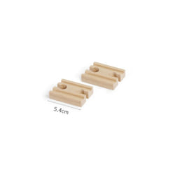 Wooden Railway Track Beech Wood Track Accessories Fit for All Kinds of Thomos Trains for Biro Wood Tracks - Wooden track 2pc A21