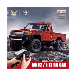 MN82/MN82 PRO 1:12 Retro RC Car With LED Lights 4WD Remote Controlled Climbing Off-road Vehicle For - MN82PRO Silver 1B