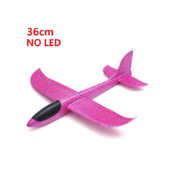 48cm Hand Throw Airplane EPP Foam Launch fly Glider Planes Model Aircraft Outdoor Fun Toys for Children - 36cm No LED Red