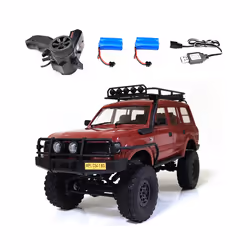 WPL C54-1 4WD 2.4G Off-road Car LC80 Remote Control Car RC Crawler Buggy Moving Machine Kids Battery - C54 Red