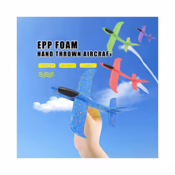 48CM Big Foam Plane Glider Hand Throw Airplane Light Inertial EPP Bubble Planes Outdoor Launch Kids - Blue