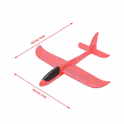 48CM Big Foam Plane Glider Hand Throw Airplane Light Inertial EPP Bubble Planes Outdoor Launch Kids - Blue