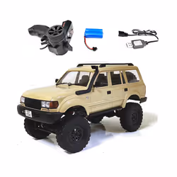 WPL C54-1 4WD 2.4G Off-road Car LC80 Remote Control Car RC Crawler Buggy Moving Machine Kids Battery - C54  Yellow