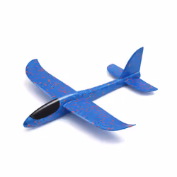 Hand Launch 35cm Flying Throw Airplane Outdoor Sports Toys for Children Glider Aircraft Model Foam Gliding - Blue