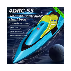 S5 2.4G RC Boat Waterproof Dual Motor High Speed Racing Speedboat Model Electric Radio Control Outdoor - S5-Red