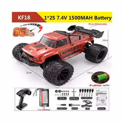 KF18 1:14 RC Car 4WD Off-Road Racing High Speed Brushless Motor 2.4G Remote Control Cars Truck 75km/H - KF18 2S 65KM
