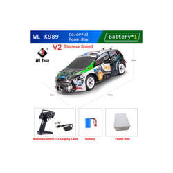 WLtoys Mini RC Racing Car High Speed Off-Road Remote Control Drift Toys Alloy Vehicle for Children Kids - K989-V2-B1