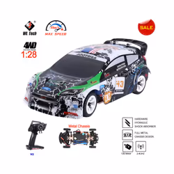 WLtoys Mini RC Racing Car High Speed Off-Road Remote Control Drift Toys Alloy Vehicle for Children Kids - K989-V2-B1