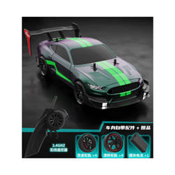 RTR MUSTANG 2.4G Drift Car 1:14 4WD Electric Remote Control Cars High Speed Racing Car RC Racing Car - green