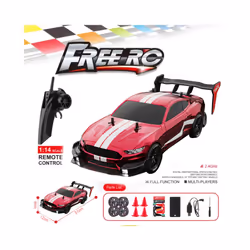 RTR MUSTANG 2.4G Drift Car 1:14 4WD Electric Remote Control Cars High Speed Racing Car RC Racing Car - Orange