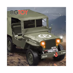BGTOY Rc Car C8815 Willis Jeep 1/10 Simulation Climbing Vehicle Slow Rc Off Road Racing Military Card - Set B