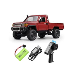 Full Scale RC CAR1:12  2.4G 4WD Off-Road Crawler Car Pick Up TruckControllable Headlights Remote Control - MN82 Red