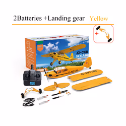 Hot Sale RC Plane RTF 2.4G Brushless Motor 3D/6G Remote Control Airplane  Wltoys A160 Upgraded J3-CUB - 2BL New Version