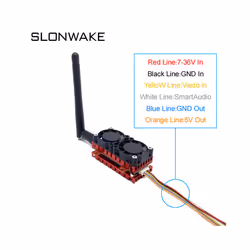 5W high-power 5000MW  FPV -Remote control car VTX Transmitter  module for long-distance Wireless 5.8GHZ - fpv transmitter