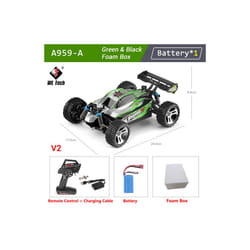 WLtoys A959 A959-A 1:18 4WD RC Racing Car 35KM/H 2.4G Remote Control Drift High Speed Off Road Vehicle - WL-A959A-B1